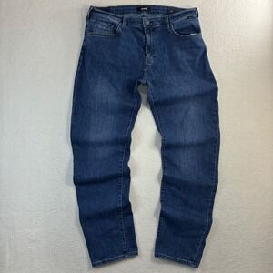 Mavi Jeans Zach Straight Leg Men 38x34 Blue Faded Stretch Casual Denim